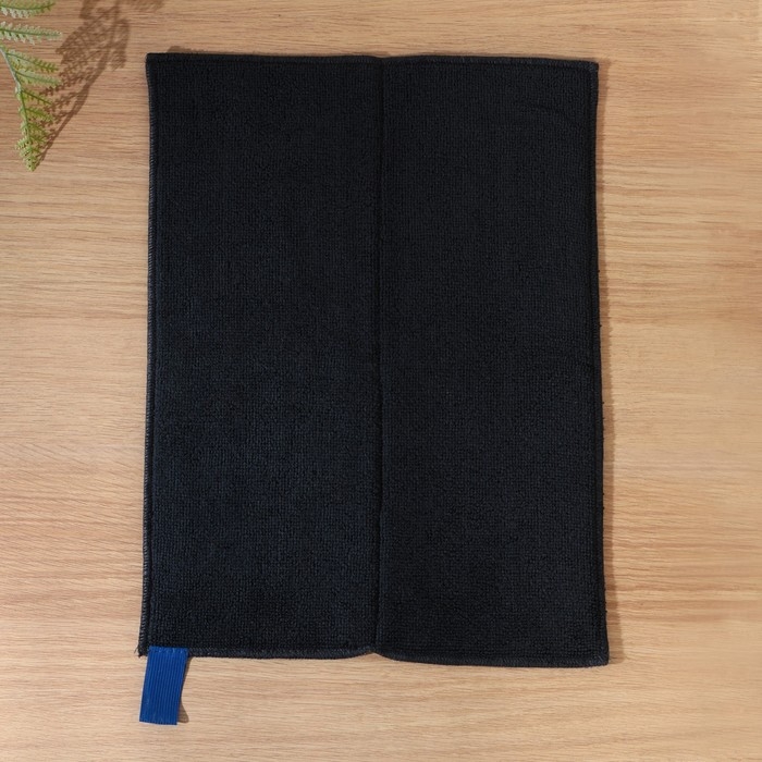 Коврик для сушки посуды Доляна «Лофт», 30×40 см, микрофибра, цвет чёрный Коврик для сушки посуды Доляна «Лофт», 30×40 см, микрофибра, цвет чёрный