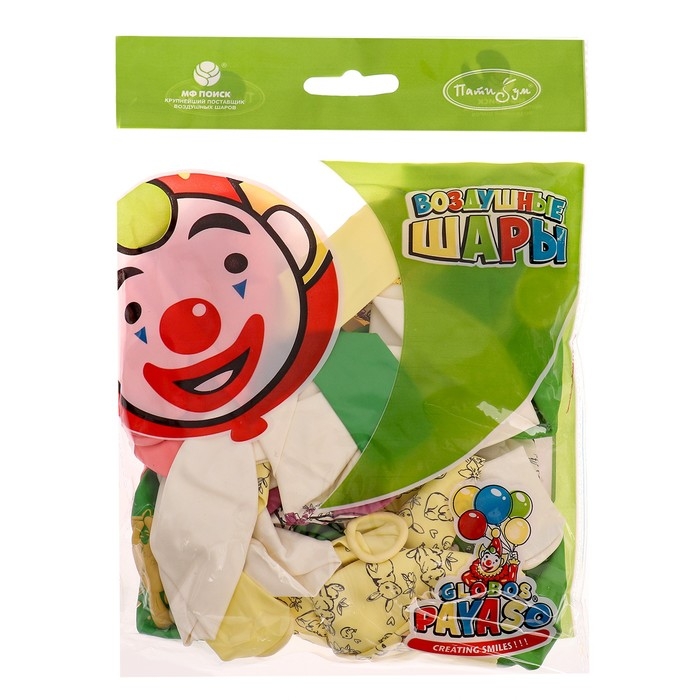 Шар латексный 12" &laquo;Зайки&raquo;, набор 25 шт., МИКС