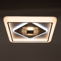 Светильник с ПДУ 1887/1 LED 89Вт диммер белый 46х46х7 см BayerLux