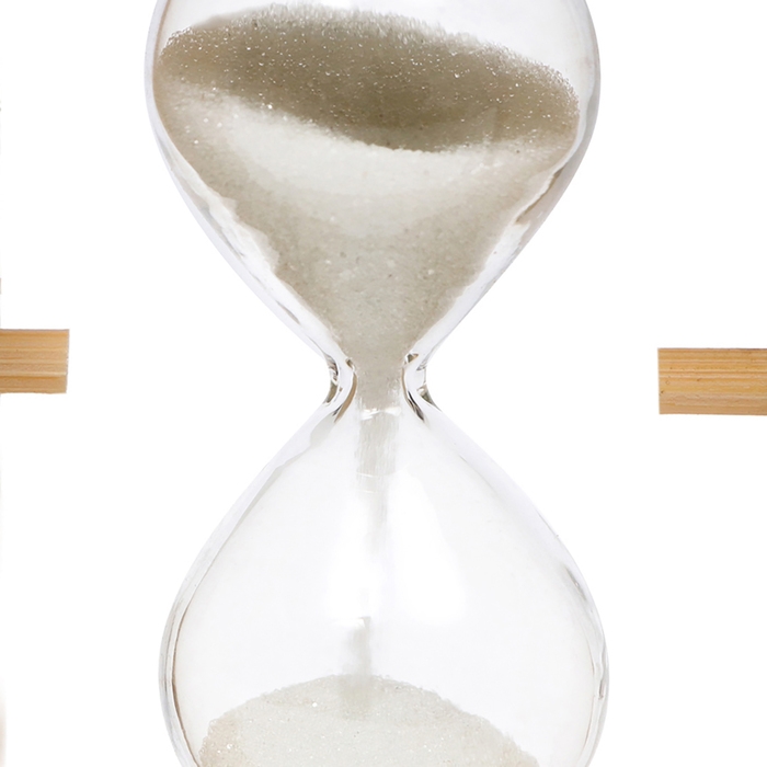 Песочные часы Песочные часы "Кленовый лист", сувенирные, с карандашницей, 10 х 13.5 см, белые