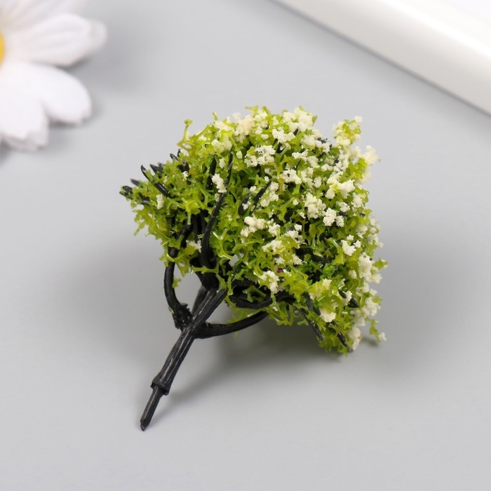 Искусственное растение для творчества пластик "Цветущая яблоня" 6 см