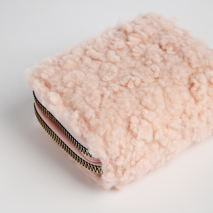 Кошелёк на молнии, цвет розовый