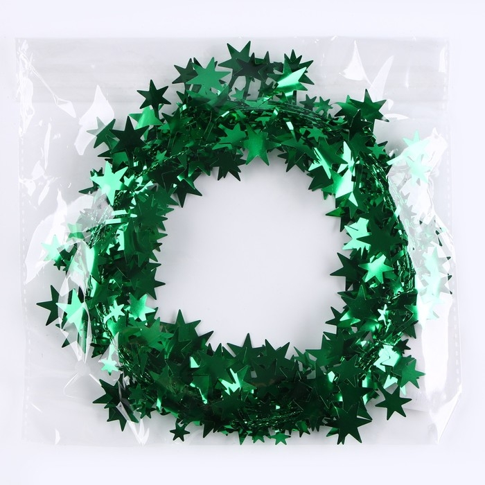 Новый год! Проволока для поделок и декора «Звёздочка» длина — 5 метров, цвет зелёный Новый год! Проволока для поделок и декора «Звёздочка» длина — 5 метров, цвет зелёный