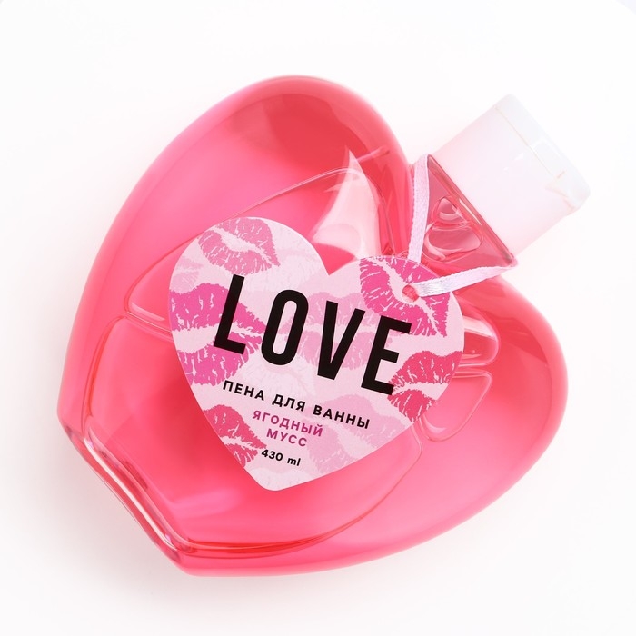 Пена для ванны Love, 430 мл, аромат ягодного мусса, ЧИСТОЕ СЧАСТЬЕ Пена для ванны Love, 430 мл, аромат ягодного мусса, ЧИСТОЕ СЧАСТЬЕ