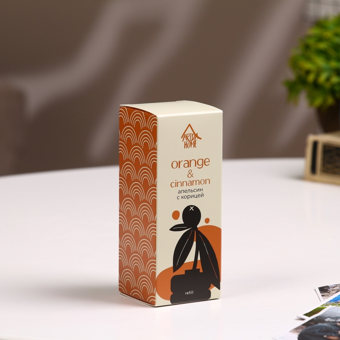 Наполнитель для ароматического диффузора Апельсин с корицей 100 мл Наполнитель для ароматического диффузора Апельсин с корицей 100 мл