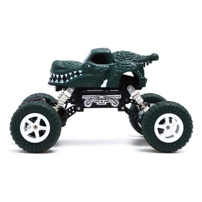 Джип радиоуправляемый DINO, работает от аккумулятора, цвет зелёный Джип радиоуправляемый DINO, работает от аккумулятора, цвет зелёный