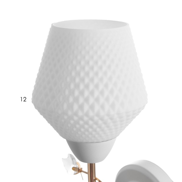 Бра "Рукси" Е27 40Вт бело-золотой 27х18х15 см