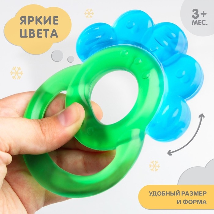 Прорезыватель охлаждающий с водой «Гребешок», цвет МИКС, Крошка Я