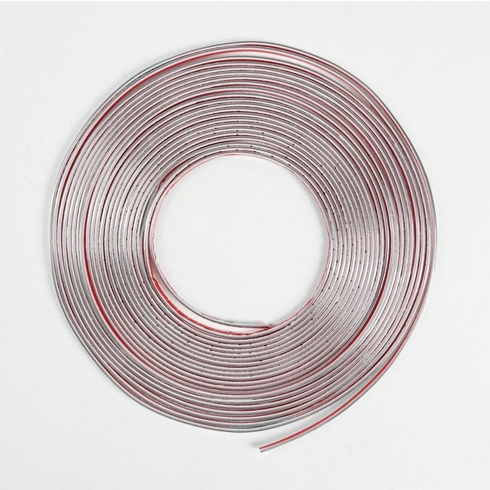 Профиль декоративный TORSO, 6 мм, рулон 15 м, хром Профиль декоративный TORSO, 6 мм, рулон 15 м, хром