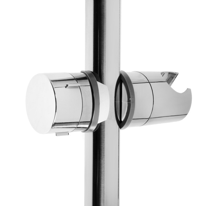 Держатель лейки для душевой стойки ZEIN Z87, универсальный 25 мм, пластик, хром Держатель лейки для душевой стойки ZEIN Z87, универсальный 25 мм, пластик, хром