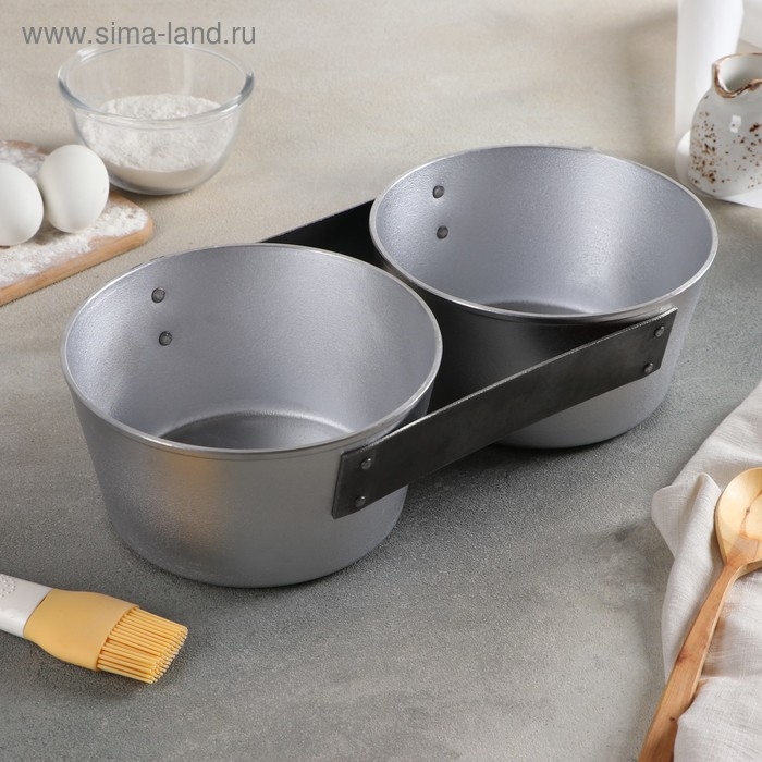 Хлебная форма для выпечки, 17.5×9.5×14 см, 2-х секционная Хлебная форма для выпечки, 17.5×9.5×14 см, 2-х секционная