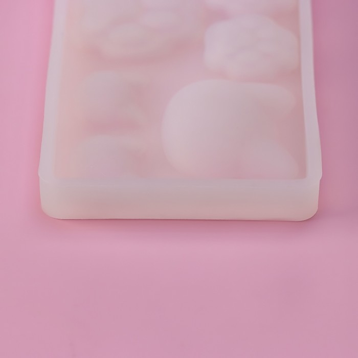 Молд Доляна «Котик», силикон, 7,7×5×0,7 см, 6 ячеек, цвет прозрачный Молд Доляна «Котик», силикон, 7,7×5×0,7 см, 6 ячеек, цвет прозрачный