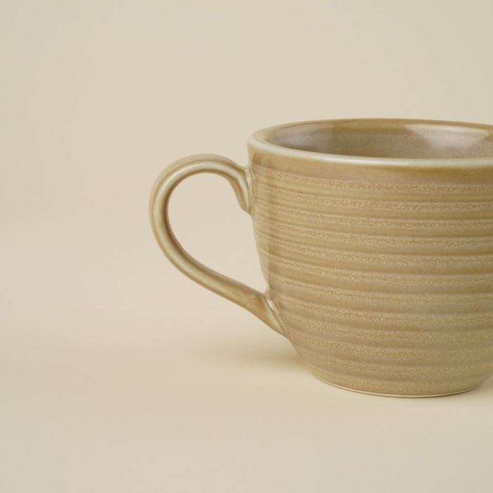 Кружка фарфоровая SL Home «Песчаный бриз», 250 мл, цвет бежевый Кружка фарфоровая SL Home «Песчаный бриз», 250 мл, цвет бежевый