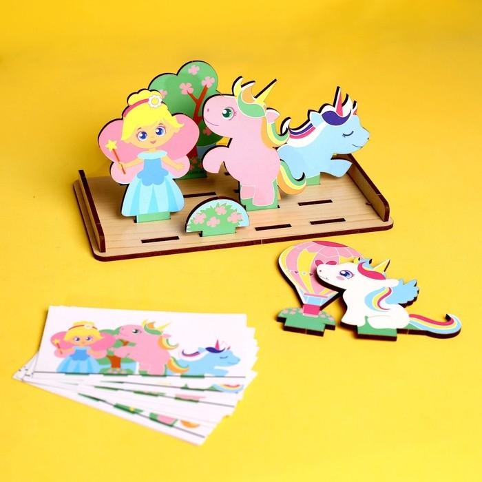 Головоломка. Повтори по образцу «Мир единорогов» Головоломка. Повтори по образцу «Мир единорогов»