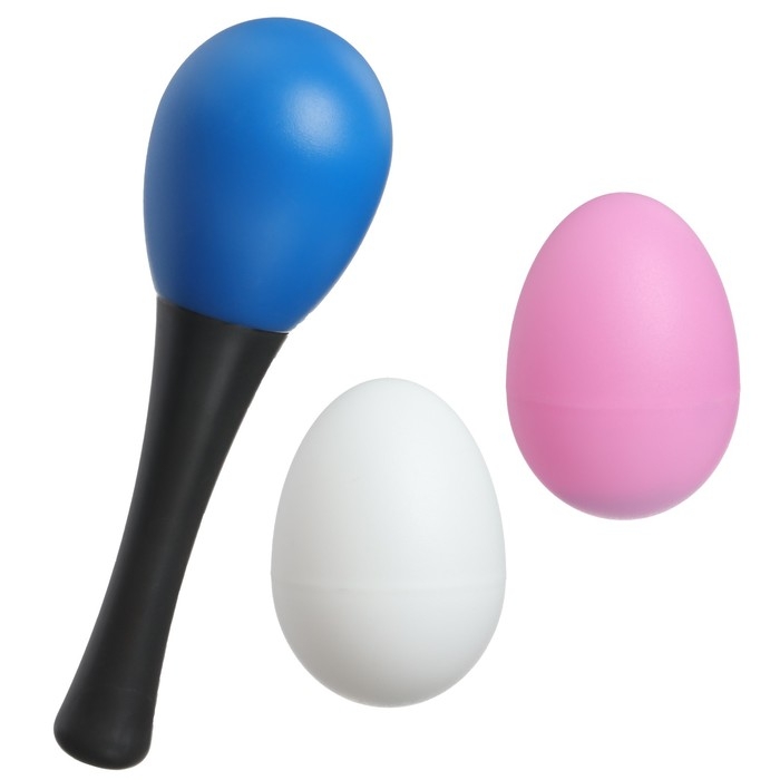 Набор погремушек «Перкуссионный маракас, 2 яичка», шейкеры, цвет МИКС, Крошка Я