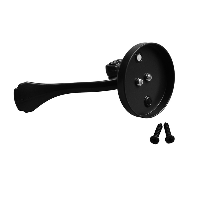 Крючок мебельный CAPPIO GRACE, двухрожковый, графит Крючок мебельный CAPPIO GRACE, двухрожковый, графит