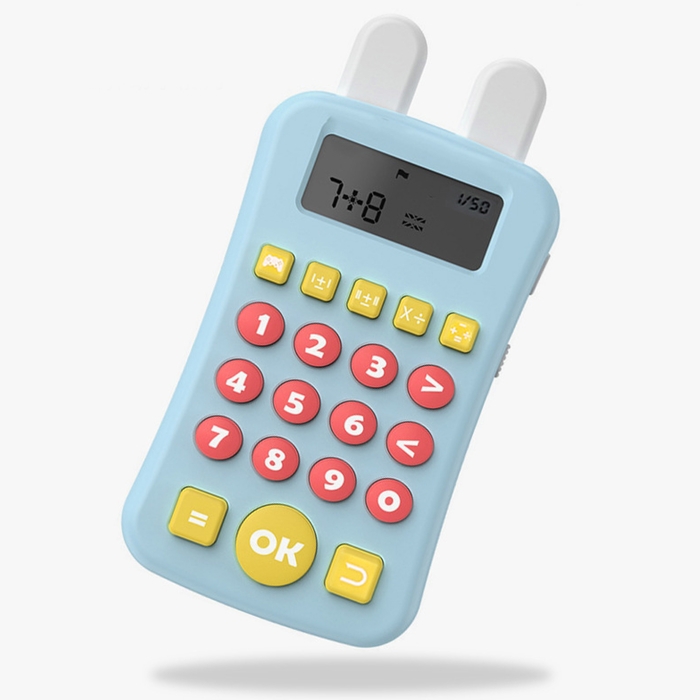 Интерактивный калькулятор детский Windigo, для изучения счёта, голубой Интерактивный калькулятор детский Windigo, для изучения счёта, голубой