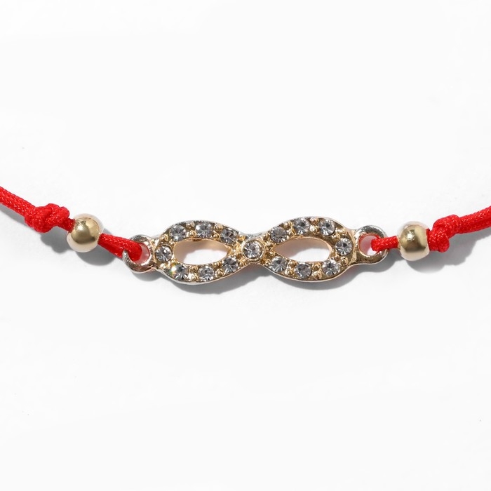Новый год! Браслет «Новогодний» бенгальский огонь, бесконечность, цвет красный с золотом, 7см Новый год! Браслет «Новогодний» бенгальский огонь, бесконечность, цвет красный с золотом, 7см