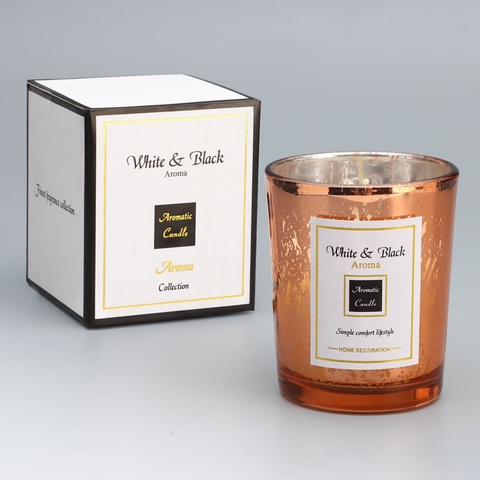 Свеча ароматическая в стакане  Свеча ароматическая в стакане "Dream Star", лаванда, 5,5х6, см