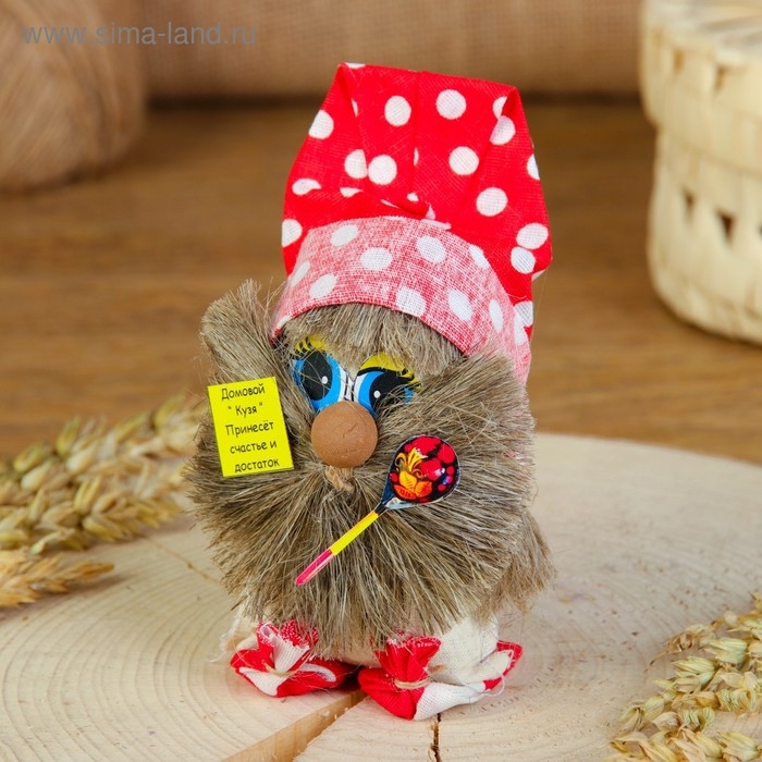 Оберег «Домовой», с ложкой, 10 см, микс Оберег «Домовой», с ложкой, 10 см, микс