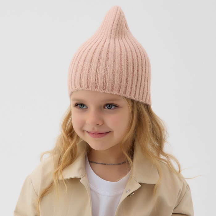 Шапка детская MINAKU р-р 50-52, цвет пудра Шапка детская MINAKU р-р 50-52, цвет пудра