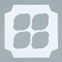 Коробка для капкейков, кондитерская упаковка двухсторонняя, 4 ячейки «Самая нежная», 16 х 16 х 10 см