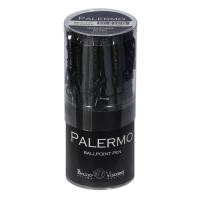Ручка шариковая автомат. PALERMO графит.мет.корп,0,7мм син 20-0250/17