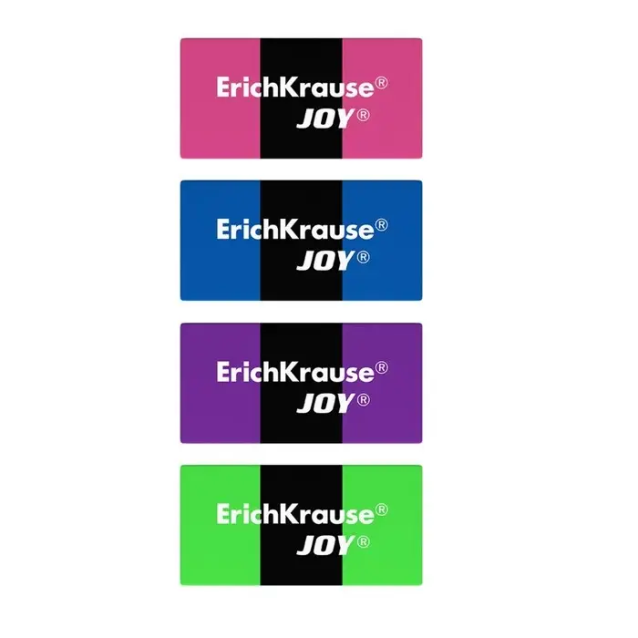 Ластик ErichKrause Joy Rainbow, 2 штуки, блистер Ластик ErichKrause Joy Rainbow, 2 штуки, блистер
