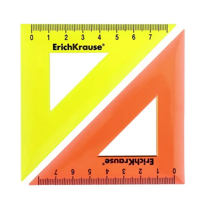 Треугольник 7 см ErichKrause "Neon", 45&deg;, микс