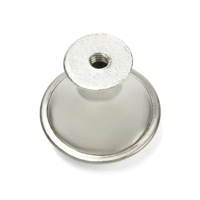 Ручка кнопка ТУНДРА, d=23 мм, цвет матовый никель Ручка кнопка ТУНДРА, d=23 мм, цвет матовый никель