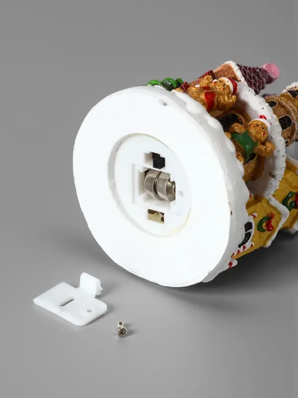 Фигура светодиодная  Фигура светодиодная "Пряничный замок" 10х7 см, 4 LED, LR41x3 (в компл), Т/БЕЛЫЙ