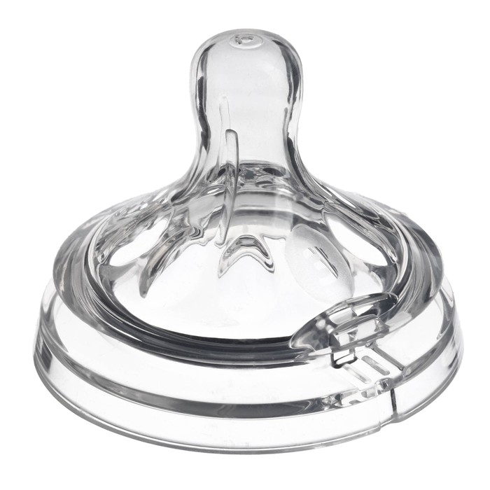 Соска на бутылочку M&B Natural, антиколиковая, от 6 мес., широкое горло Ø50 мм., быстрый поток, 2 шт