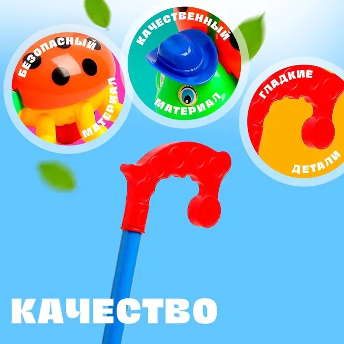 Каталка &laquo;Жучок&raquo;, на палочке, цвета МИКС