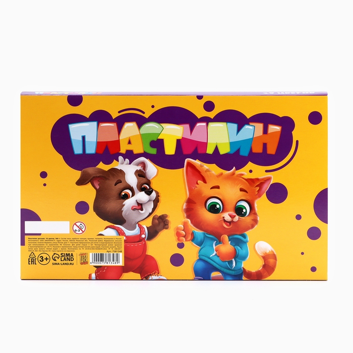 Пластилин 18 цветов мягкий 360 г «1 сентября» Пластилин 18 цветов мягкий 360 г «1 сентября»