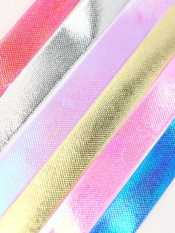 Лента упаковочная для декора и подарков, перламутровая с эффектом перелива, МИКС, 1.2 см &times; 5 м&plusmn;5%