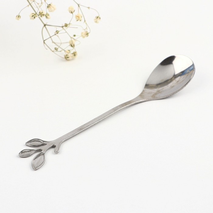Ложка десертная «Цвети от счастья», 2,5 х 12 см. Ложка десертная «Цвети от счастья», 2,5 х 12 см.