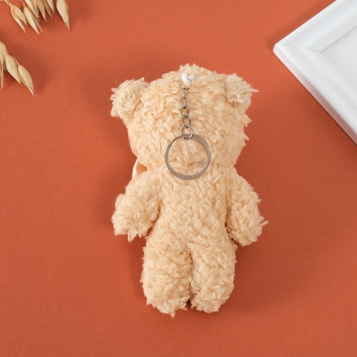 Брелок текстиль Брелок текстиль "Мишка с ажурным бантиком" 8х5х13 см