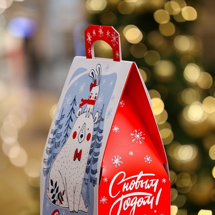 Подарочная коробка Подарочная коробка "Сладкая парочка", 15 х 8,6 х 27 см набор 5 шт