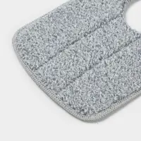 Насадка для швабры Raccoon, с вырезом, микрофибра, прямоугольная, 30&times;14.5 см, серая