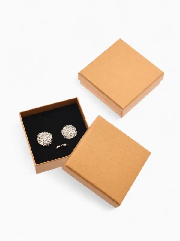 Коробочка подарочная под набор  Коробочка подарочная под набор "Крафт", 9*9 см, цвет бежевый