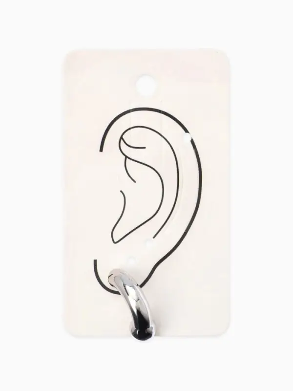 Моносерьга &laquo;Циркуляр&raquo;, 1 шт. цвет серебро