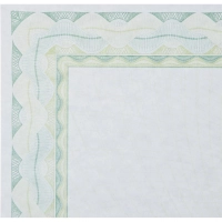 Сертификат-бумага А4 Attache 50 шт/уп зеленая рамка спираль ID6