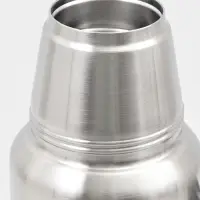 Термос Мастер К &laquo;Движение&raquo;, 1.2 л, с кружкой, сохраняет тепло 18 ч, 36&times;11 см, нержавеющая сталь, серебристый