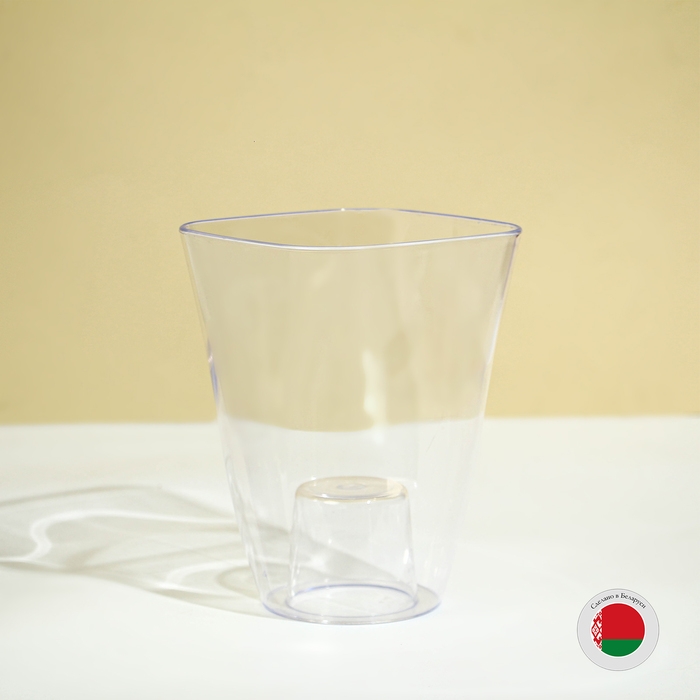 Горшок для орхидей, 1,5 л, 13 × 17 см, пластик, прозрачный Горшок для орхидей, 1,5 л, 13 × 17 см, пластик, прозрачный