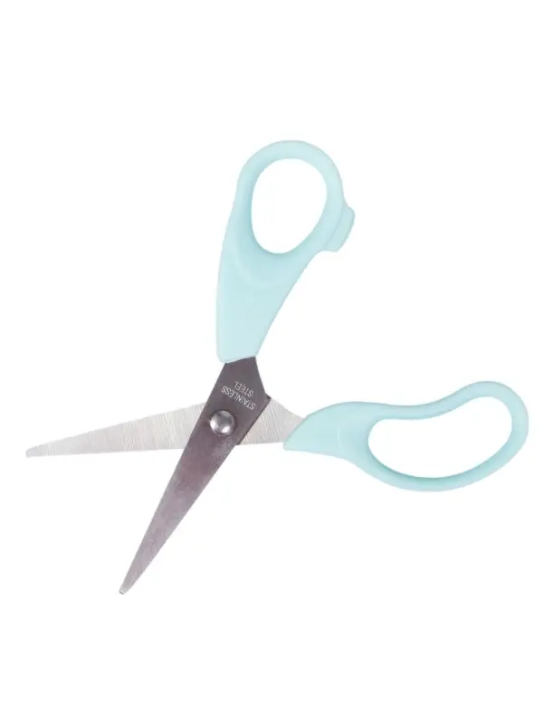 Ножницы 14 см, пластиковые ручки, в картонной коробке, корпус МИКС