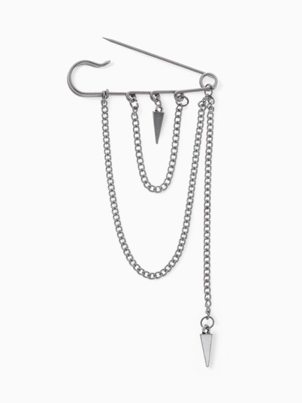 Булавка «Шипы», 6см, цвет серебро