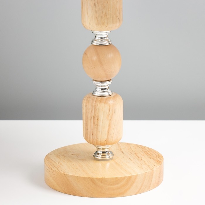 Настольная лампа Настольная лампа "Лигнум" E27 40Вт светлое дерево 25х25х37,5 см RISALUX