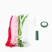 Набор для творчества цветы из пушистой проволоки букет, розы