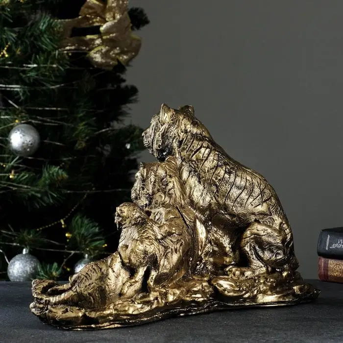 Копилка "Семья тигров" 42х26см