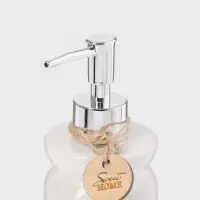 Набор для ванной SAVANNA, 4 предмета, дозатор для мыла, стакан, мыльница, ёмкость для ватных дисков